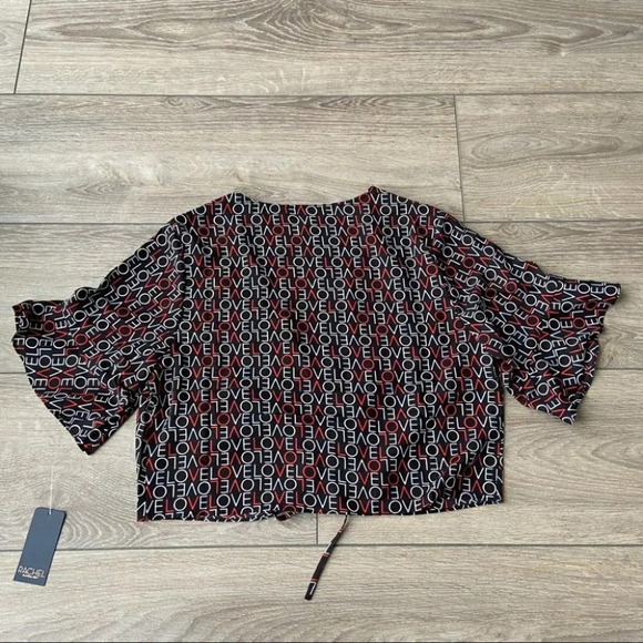 NWT Rachel Rachel Roy Love  Drawstring Tie Crop Top - Picture 11 of 11